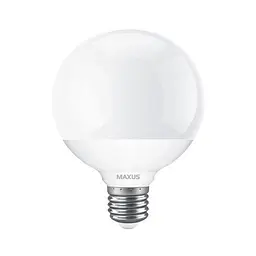 Лампа світлодіодна G95 12W 4100K 220V E27 MAXUS - мініатюра 2