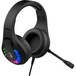 Ігрова гарнітура Bloody A4Tech G230 з LED USB Black (G230 (Black)) - мініатюра 2