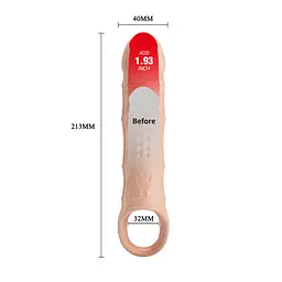 Подовжуюча насадка на пеніс PRETTY LOVE Penis Sleeve BRAD PRETTY LOVE BI-026240Z 103674 - мініатюра 7