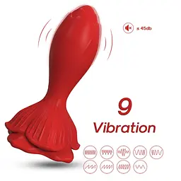 Анальна пробка - Rosenberg Red, 9 Vibration Functions - мініатюра 7