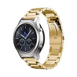 Металевий ремінець Watchbands Stainless Premium для Samsung Gear S3 Samsung Galaxy Watch 46mm Silver - золотий (WB006METALGOLD) - мініатюра 2