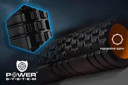 Масажний ролик (ролер) Power system 33х15 см fit0011775 - мініатюра 6