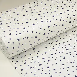 Простирадло на резинці для коляски та люльки Cosas White Stars 40х80х5 см (StarWBlue_FittedStroller_40х80) - мініатюра 5