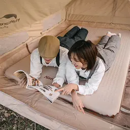 Матрац самонадувний Naturehike (NH21FCD11) 6см - двомісний -бежевий - мініатюра 2