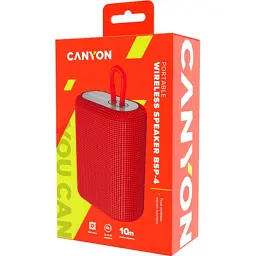 Акустична система Canyon BSP-4 Bluetooth Red (CNE-CBTSP4R) - мініатюра 4