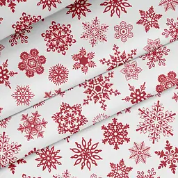 Скатертина Cosas Snowflakes водовідштовхувальна 100х100 см різнобарвна (Cloth_SnowflakesRedWhite_DUK_100x100) - мініатюра 4