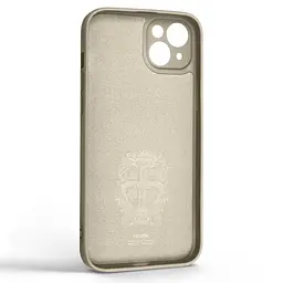 Силиконовый чехол для Apple iPhone 14 Plus, Icon Ring, слоновая кость, панель-накладка, с кольцом-подставкой на 360°, противоударный, возможность использования магнитных держателей, ArmorStandart (ARM68703) - мініатюра 2