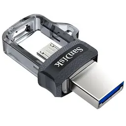 USB флеш накопичувач SanDisk 64GB Ultra Dual Black USB 3.0 OTG (SDDD3-064G-G46) - мініатюра 6