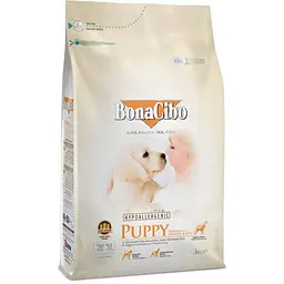 Сухий корм для цуценят BonaCibo Puppy Chicken & Rice with Anchovy з куркою, анчоусами та рисом 3 кг BC406106
