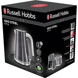 Електрочайник Russell Hobbs Geo Steel 1.7 л чорний (25240-70) - мініатюра 6