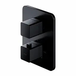 Змішувач для ванни і душа прихованого монтажу Omnires Parma black mat (PM7436BL)