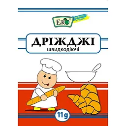 Дріжджі Эко хлібопекарські сухі активні 11 г (324327)