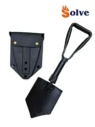 Складна саперна лопата Solve Solve KT6008308 із пластиковим чохлом Black 58 см - мініатюра 2