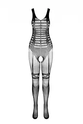 Сітчастий чорний бодістокінг-боді із симетричним малюнком Casmir CA005 One size - мініатюра 7