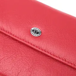 Портмоне для жінок з блоком для карт з натуральної шкіри ST Leather 22699 червоне - мініатюра 5