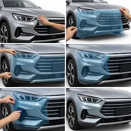 Антигравійна захисна бронеплівка за лекалами для BYD Song Plus I 2020-2022 - повний кузов - мініатюра 3