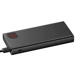 Зовнішній акумулятор (павербанк) Baseus Adaman Metal Digital 20000mAh 22.5W 2021 Editon Black (PPAD000101, PPADM20S) - мініатюра 4