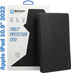 Чохол до планшета BeCover Tri Fold Soft TPU mount Apple Pencil Apple iPad 10.9" 2022/24/11" 2025 Black (708459)