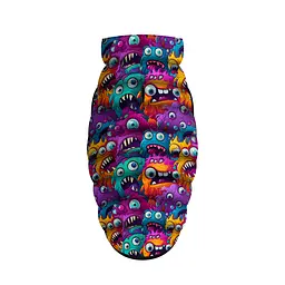 Курточка для собак Waudog Clothes малюнок Зубасті монстри S30 В 58-62 см С 42-46 см - мініатюра 4