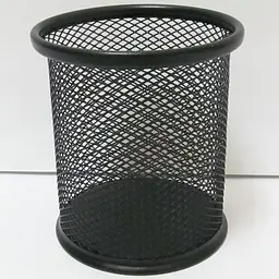 Підставка для ручок металева Сітка, 9.8x8 см, чорна