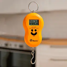 Електронний кантер Domotec MS-601 помаранчевий, ваги до 50 кг з гачком - мініатюра 2