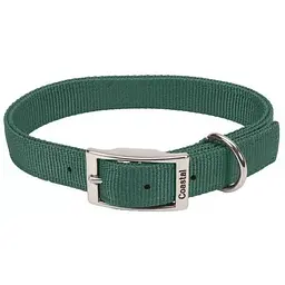 Нашийник для собак Coastal Double Ply подвійний нейлон 2,5х65 см (хаккі)