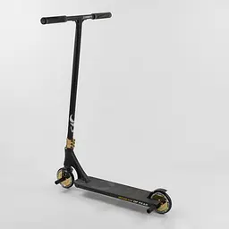 Самокат трюковий Best Scooter 69х12.5х93 см Чорно-золотистий 000231439 - мініатюра 5