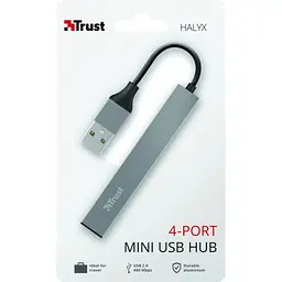 USB-Хаб Trust USB-хаб Halyx Aluminium 4-Port Mini USB Hub (23786_TRUST) - мініатюра 5
