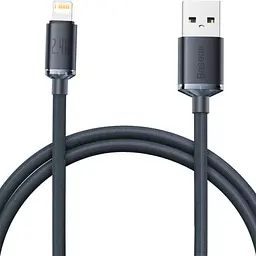 Кабель Baseus Crystal Shine Series USB-A to Lightning 1.2m Black (CAJY000001) [147526]