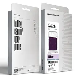 Чохол ArmorStandart Clear Hybrid MagCase для Apple iPhone 18 Pro / 17 Pro Dark Cherry - мініатюра 3