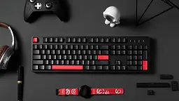 Клавіатура механічна X3 104Key, Keychron Red, USB-A, QMK/VIA, Hot-Swap, EN/UKR, RGB, чорний Lemokey teh0013912 - мініатюра 3
