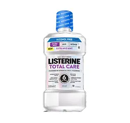 Ополіскувач для ротової порожнини Listerine Тотал Кеар Екстра М'який Смак без спирту. 500 мл