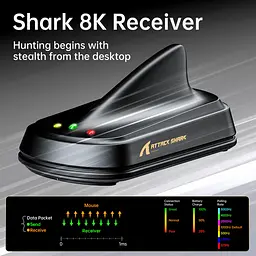 Ігрова бездротова мишка Attack Shark X11 ULTRA / Три режими підключення / Carbon Fiber / Сенсор PAW3950MAX / 42000 DPI / Black - мініатюра 7