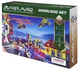 Конструктор магнітний Magplayer, 166 елементів (MPA-166) - мініатюра 2