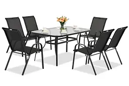 Комплект садових меблів Kontrast Majorka DUO-6 Black