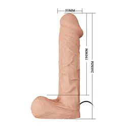 Страпон - Ultra Multi-speed Vibration Strap On 10.2" - мініатюра 6
