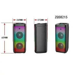 Акустична система XPRO ZQS-8215 потужність 150 Вт вбудований акумулятор та Bluetooth (MER-15653_3864) - мініатюра 2