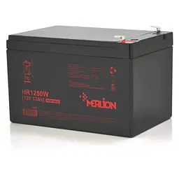 Акумуляторна батарея MERLION HR1250W, 12V 13Ah Black ( 152 х 99 х 95 (100) ), Q6