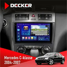Штатна магнітола Mercedes-Benz C-Class (W203) 2004-2007 AMP Decker D9-005 4x64, DSP, 360, 4G, 2k Decker (НФ-00003725)