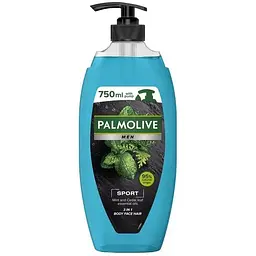 Гель для душу Palmolive Men Sport Ефірні олії м'яти та листя кедра 750 мл (8693495048712)