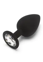 Анальна пробка ToyJoy Diamond Booty Jewel Large, 9 см (чорний)
