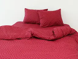 Постільна білизна (R129Red) 1,5-спальний TAG tekstil pbe0028302 - мініатюра 2