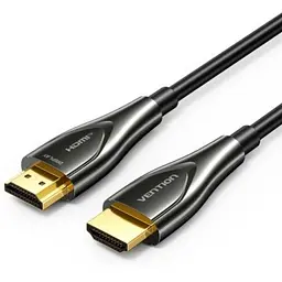 Кабель мультимедійний HDMI M to HDMI M 80.0m 4K60Hz fiber optic black Vention (ALSBAF)