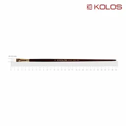 Пензель синтетика плоска Snow 1098F № 8 довга ручка KOLOS (4823064901702)