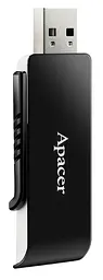 Flash Drive Apacer AH350 128GB USB 3.2 (AP128GAH350B-1) Black (6986626) - мініатюра 3