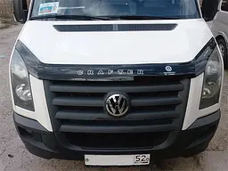 Дефлектор капоту мухобійка для Volkswagen Crafter 2006-2013 Евро Крепление (Vip Tuning) VW09 - мініатюра 2