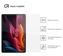 Захисне скло для планшета Lenovo Tab K11 Plus, Glass.CR, загартоване скло 9H, 2.5D, повне проклеювання, з олеофобним покриттям, проста установка та сумісність з чохлами всіх типів (Case friendly), ArmorStandart (ARM83271) - мініатюра 2