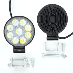 Додаткова LED фара 27W (3W x 9) 12-30V / 85x100x30 mm Дальний 2 шт. (3633)