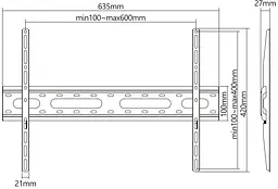 Кріплення для телевізора / кронштейн UniBracket BZ03-60 43-76'' [39586] - мініатюра 5