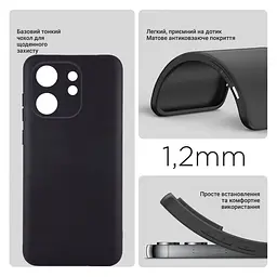 Силіконовий чохол BeCover для Infinix Smart 9 (X6532) Black (712495) - мініатюра 2